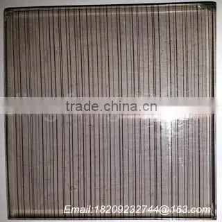 Double laminated PVB glass, with silk cloth laminated for decoration wall, furtiniture