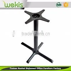 Latest design black cast iron triangle base metal table legs for sale China