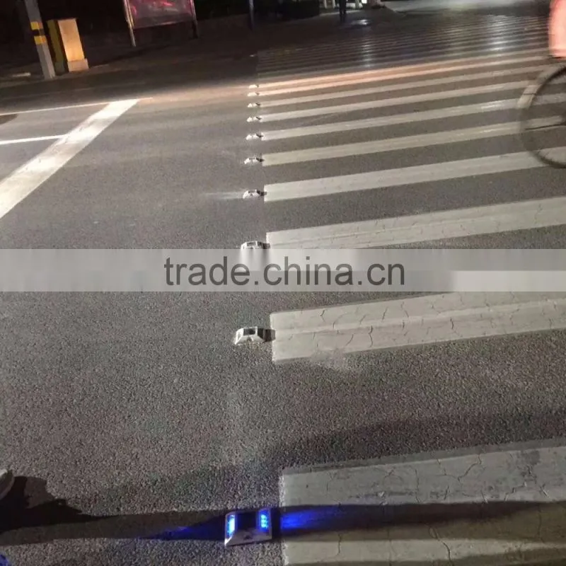 Flashing 3M Cat Eye Aluminum LED Solar Crosswalk Reflector