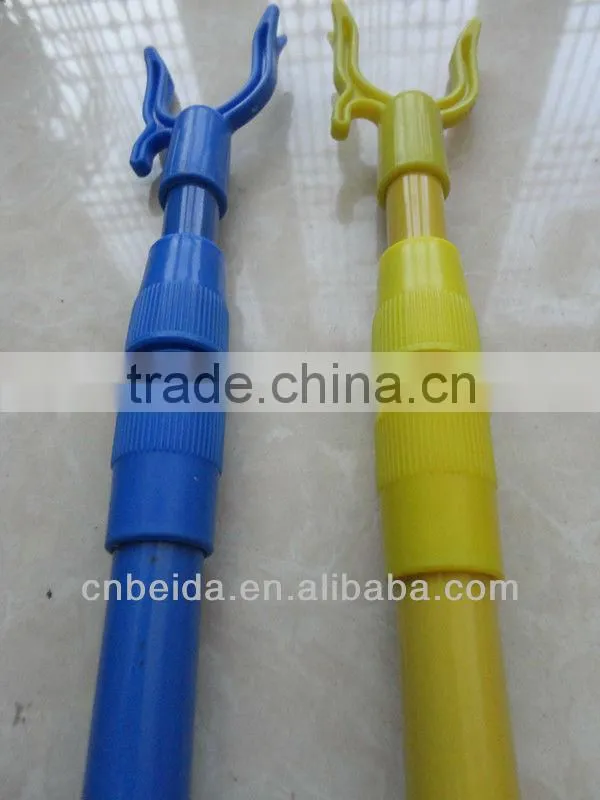 High Quality Telescopic Iron Metal Handle With Powder Coated Cloth Hanger Fork
