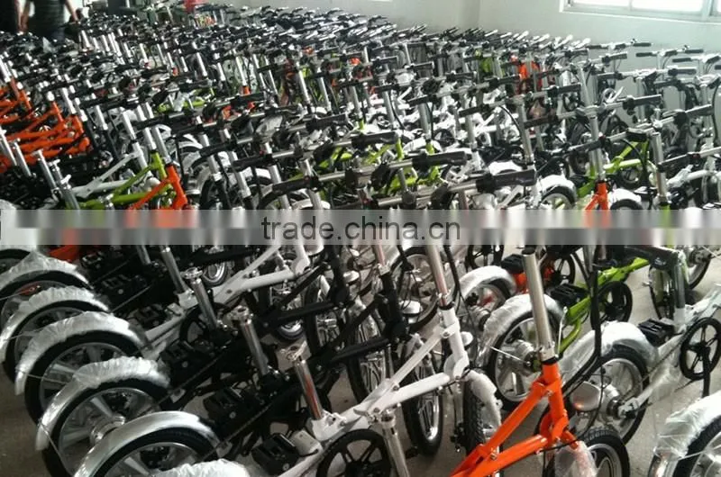 Lightweight 14-Inch Variable Speed Folding Bike Portable Folding Bicycle Mini Folding Bicycle City Bike White Black Orange Green