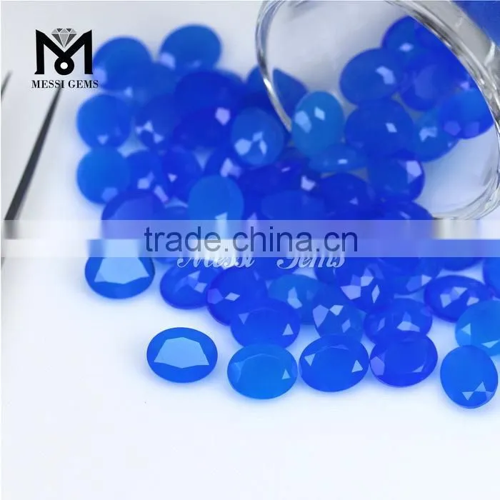 Hot Fashion Oval 8x10 Loose Blue Agate