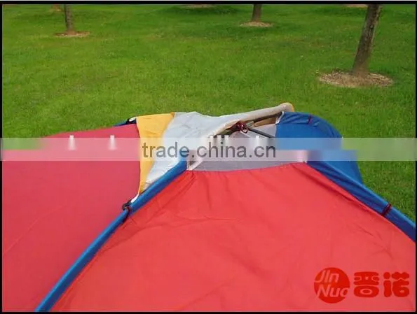 6 person single layer one door camping tent