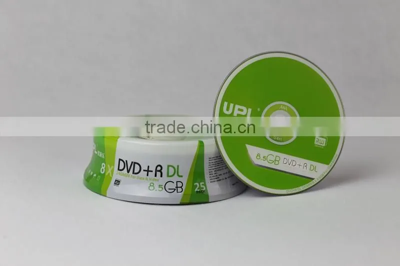 UPL blank dvd+r dl 8x 8.5gb 240min/blank dvd 8.5 dl 25pcs in a cake box