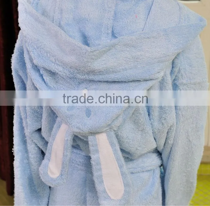 wholesale satin robe 100% bamboo fluffy western bathrobe for kids