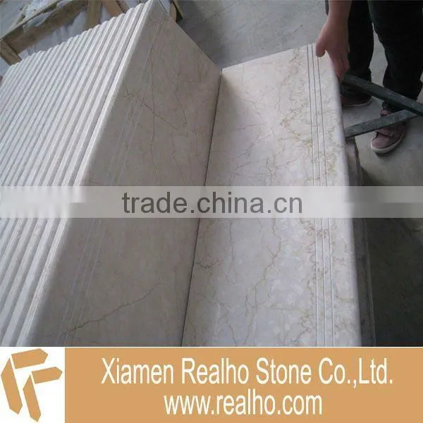 honed black basalt step