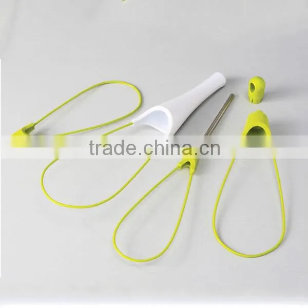 100% Food Grade Silicone Silicone Egg Beater Mini Manual Egg Beater
