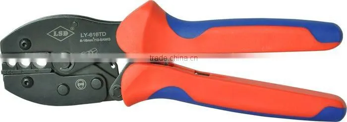 Experience production for 10years good qutails pliers for non-insulated cable links LY-616TD hand crimping tools
