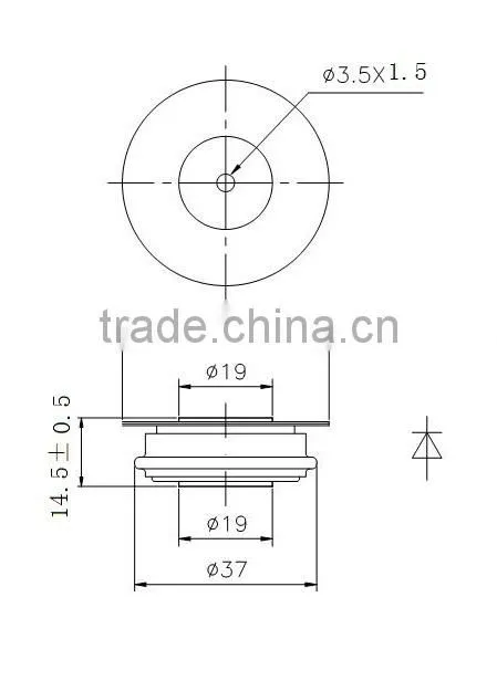 Westcode rectifier diodes W0642WC160