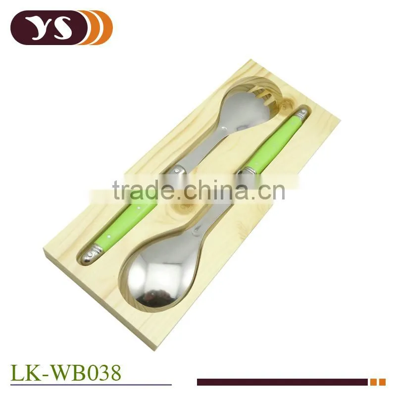 2pcs laguiole salad tools set