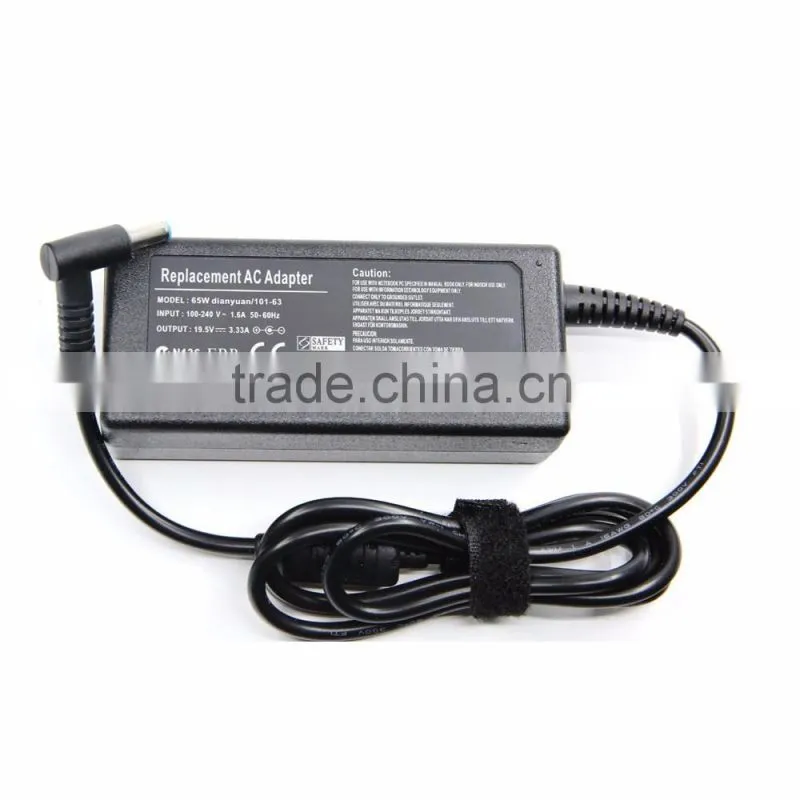 AC adapter charger 19.5V 3.33A 4.5*3.0mm blue for hp laptop charger