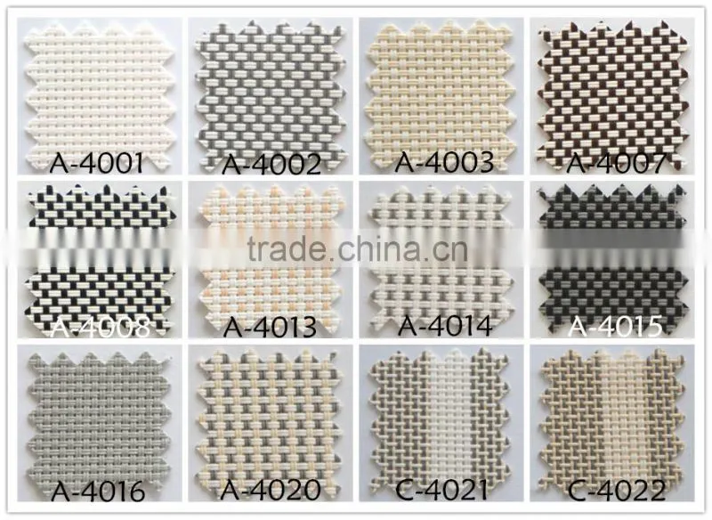 2015 new style pvc screen indoor roller blinds made in china pvc coated polyester fabric