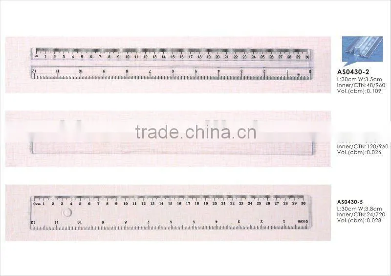 High Quality T Shaped Transparent Plastic Ruler/60cm ruler