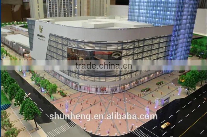 exhibition miniature building scale model,commercial center architectural scale model making