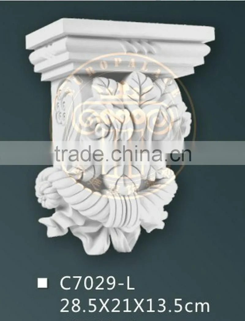Decoration polyurethane material high density PU decor corbel PU foam corbel