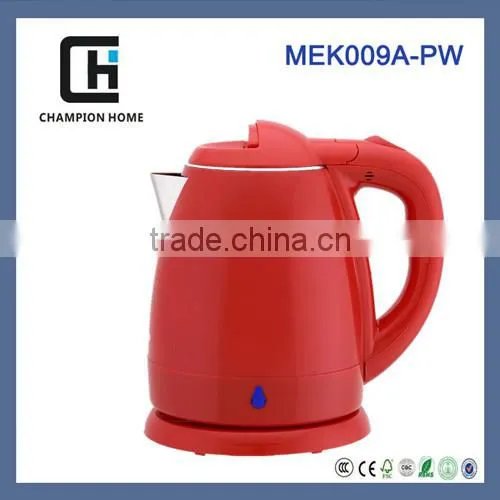 Plastic and Stainless steel Eletric Water Kettle with CE CB Certification
