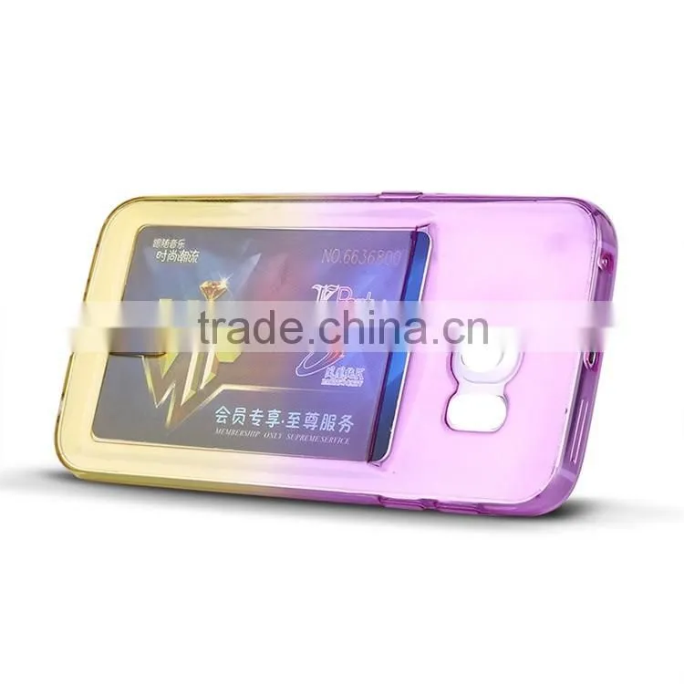 with card bag phone case for huawei ascend g u fusion 5520 6609 8652 activa