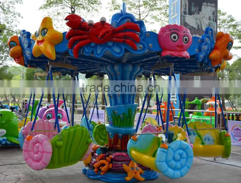 Outdoor funfair rides the Ocean Flying Chair amusement park equipment