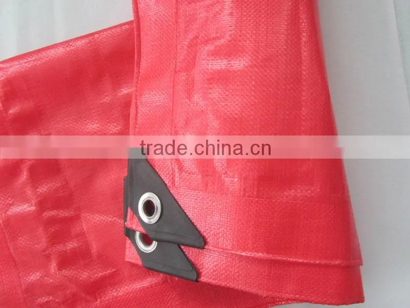 strip style Both Sides Coated Fabric with PE/ PE Tarpaulin
