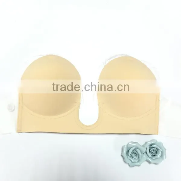 Hot sell High quality Wholesale China Factory Sexy Invisible breathable Strapless Self adhesive Silicon Bras