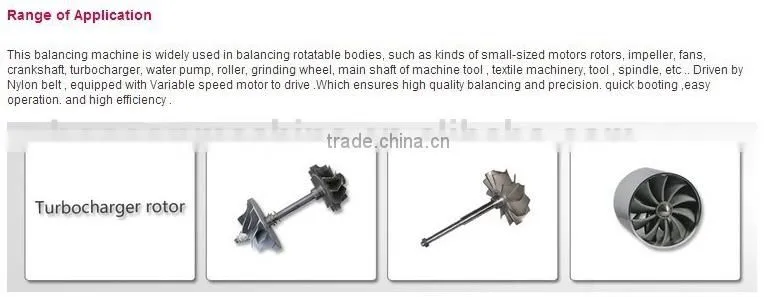 Taian beacon RYQ-3 dynamic balancing equipment for repair of turbines machine machinery