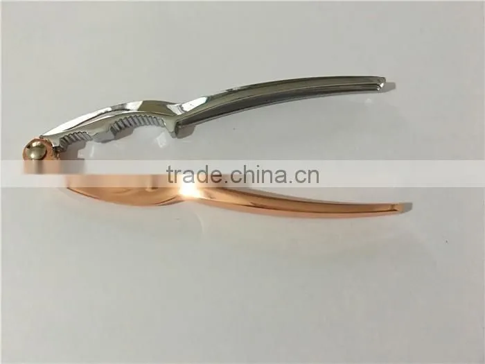 NEW DESIGN ROSE GOLD COLOR AND CHROME COLOR ZINC ALLOY NUTCRACKER