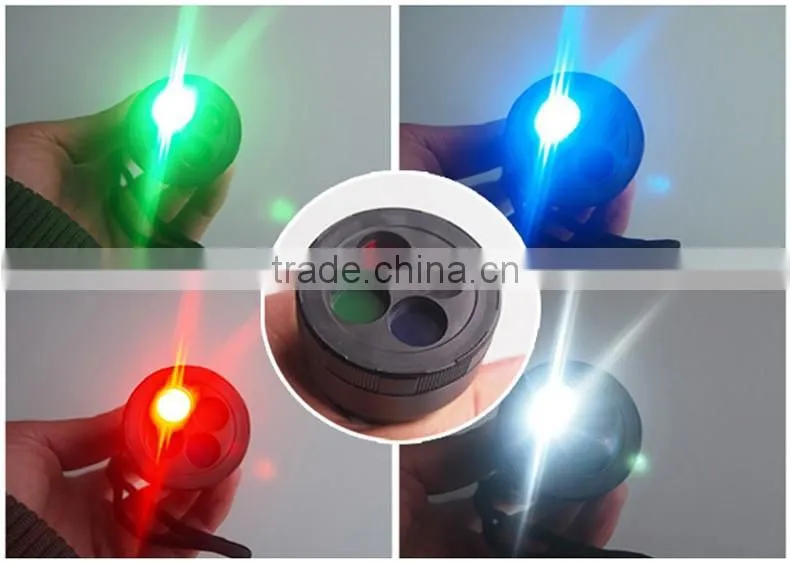 Ningbo JELO Powerful XPE R2 Green Blue Red White 4 Color Torch Tactical Flashlight