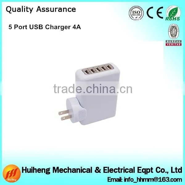 Universal Multi 5 Ports USB Charger with CE RoHS