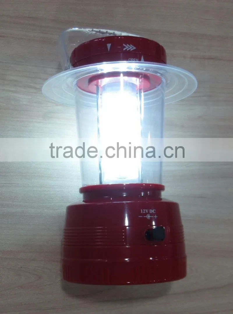 24 LED solar camping tent lighting can charged by car MODEL 707L