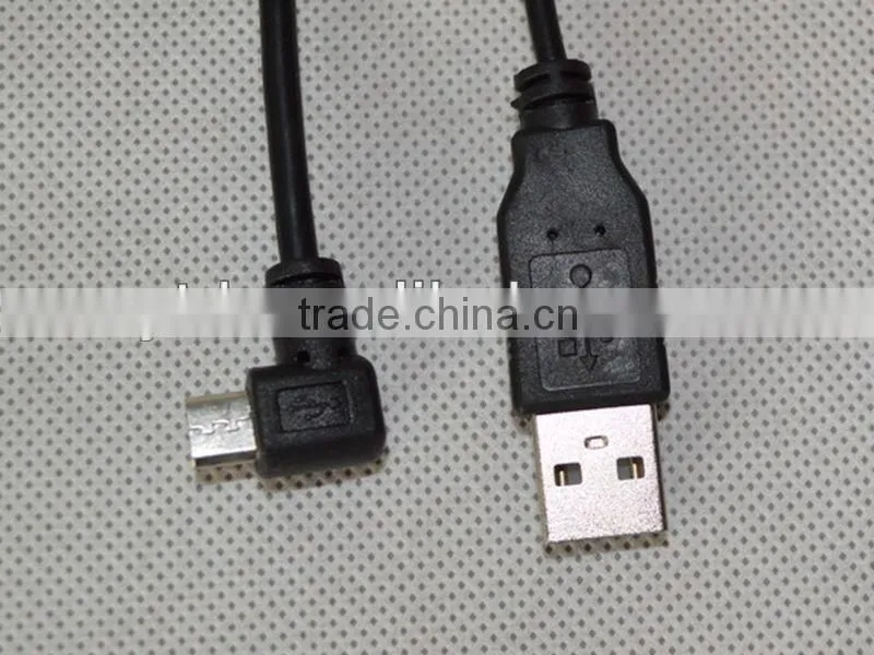 usb 2.0 ROHS standard Right Angle micro 5pin cable usb cable for phones