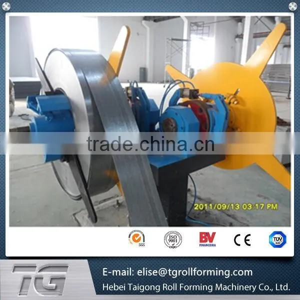 2016 hot sell, machine for sheet metal decoiler , steel roofing roll forming machine decoiler , steel rolling machine