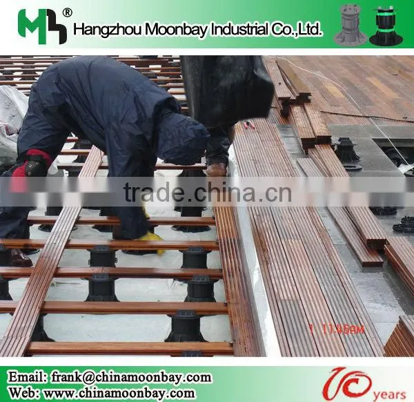 strand woven bamboo floor pedestal