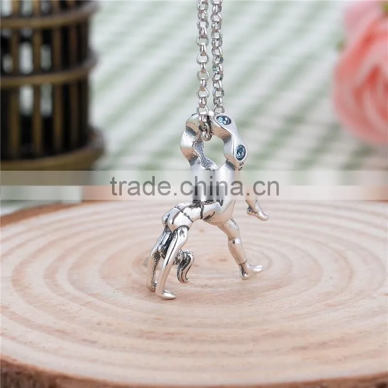new jewelry dancing lady sterling silver dangle charms S007