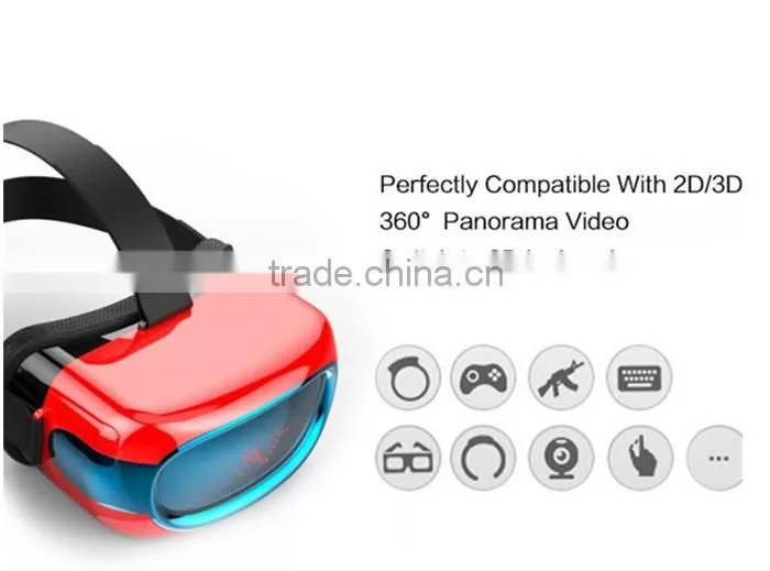 Low price RK3126 cpu vr headset, android 5.1 OS and 720p HD screen all in one vr