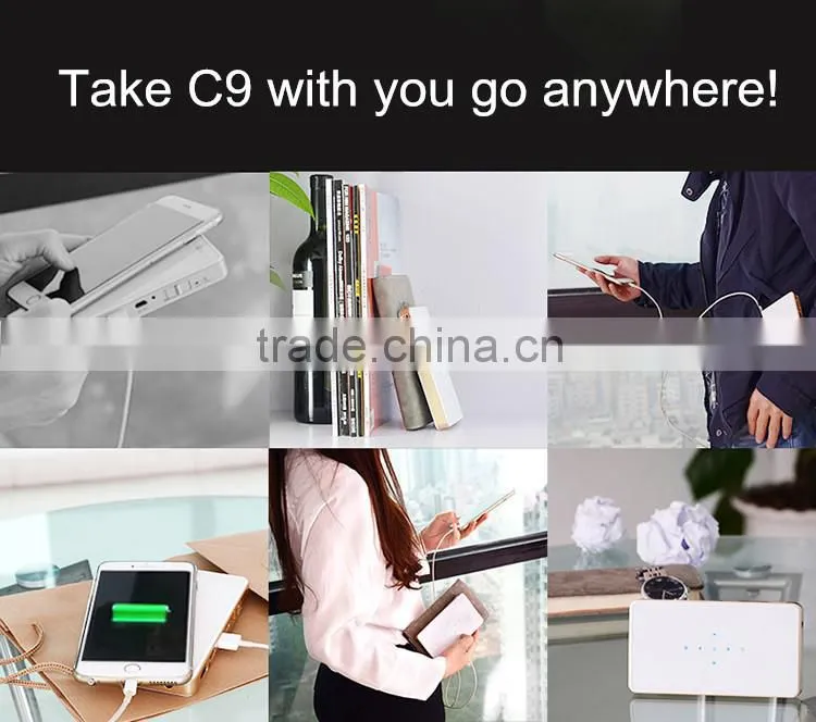 Best Selling Projector / Mini Projector for Mobile Phone / Mini LED Projector C9 With 5000mAh Built-in Battery