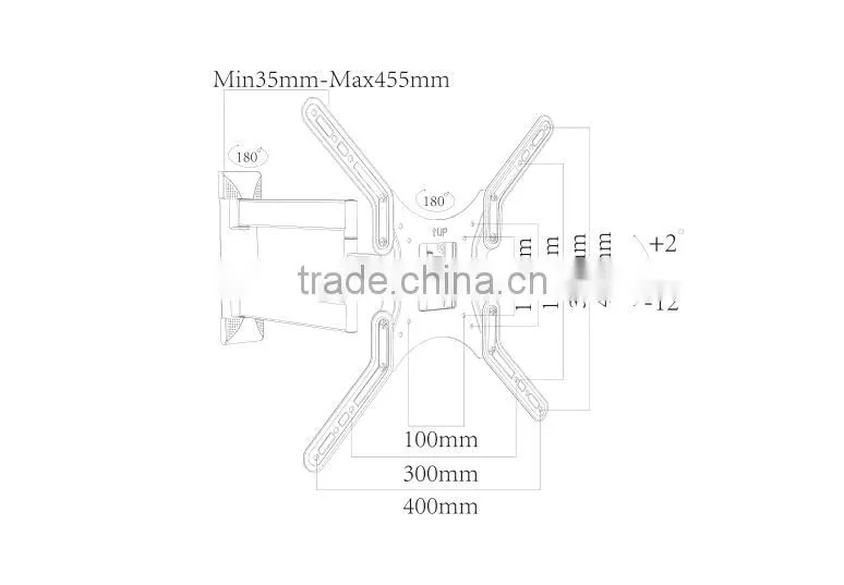 lcd tv wall bracket for 26"-55", wholesale stainless steel tv mount