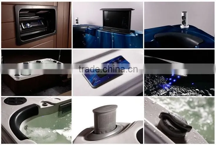 Factory price New design JY8801 Large swim spa with 3 steps