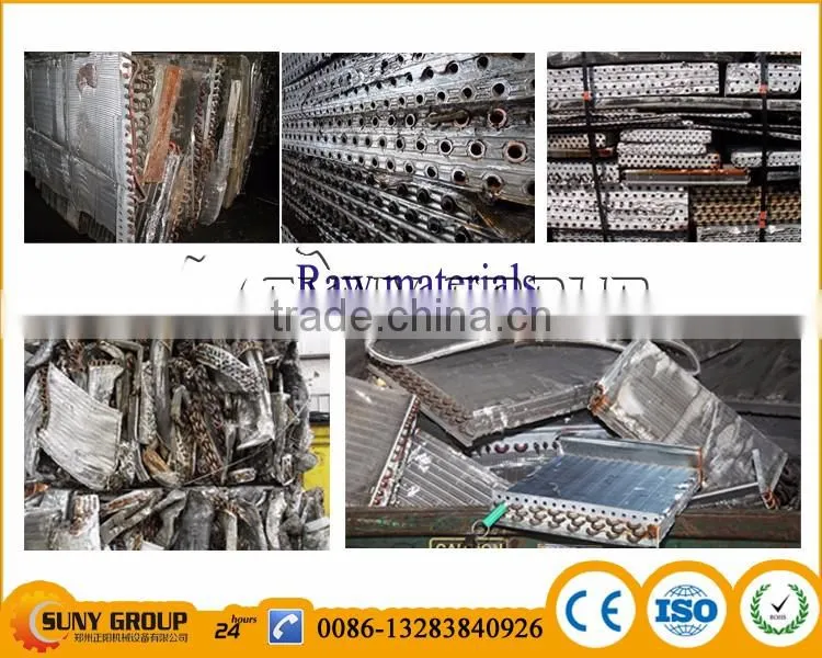 Copper and aluminum tube stripper machine for aluminum recycling