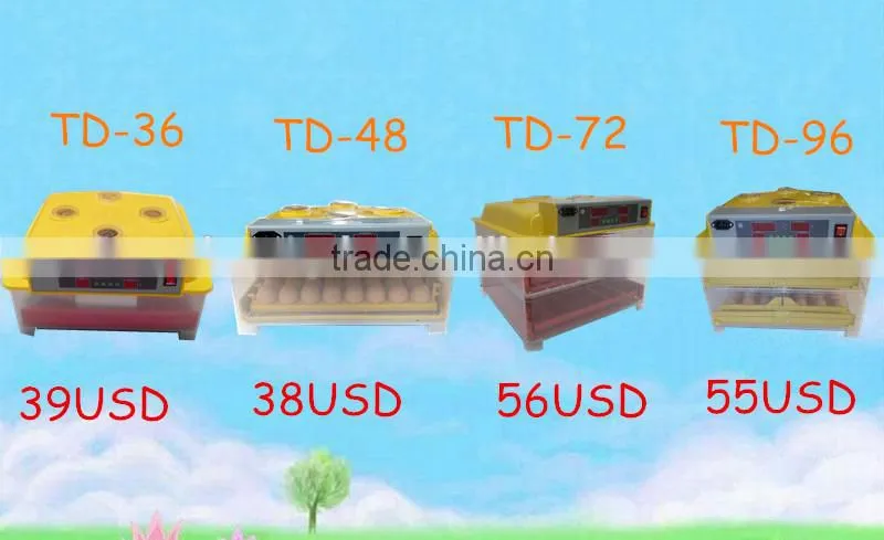 DL 48 Digital Full Automatic Mini Egg Incubator with CE Certificate China made 38USD