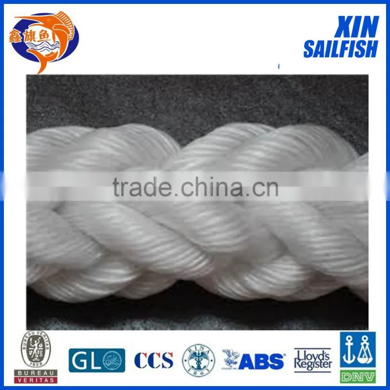 40mm polyester 8-strand mooring rope