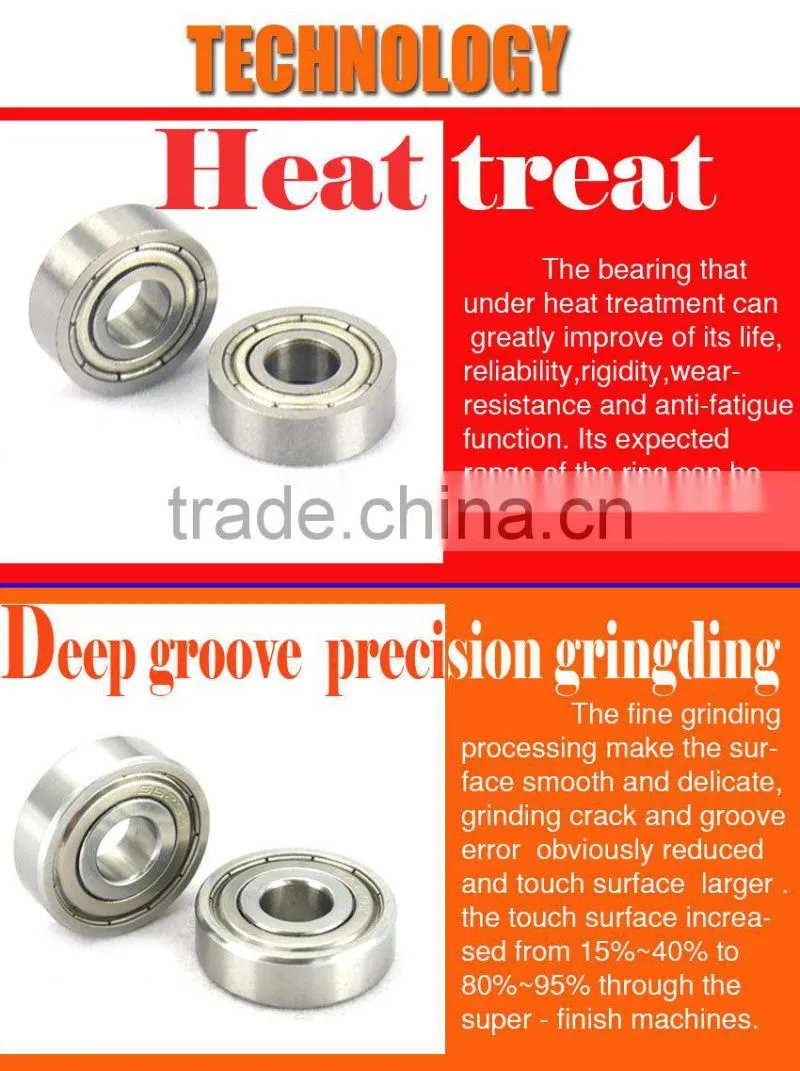 low friction high precision 606 double grooves bearing for sport equipment