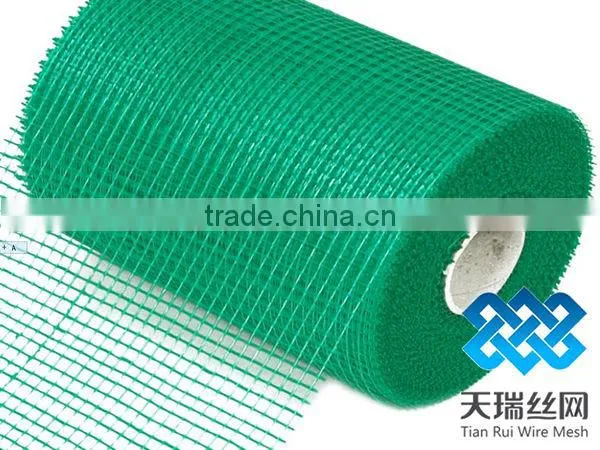 Orange color fiberglass mesh cloth (factory)