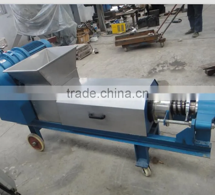 Stainless steel double screw fruit juicer machine/apple extruder for food industry use