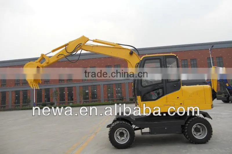2016 hot sale NEW65 mini wheel excavator