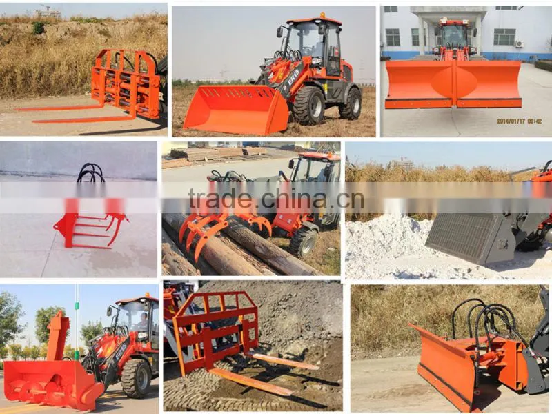 Everun ER06 hydrostatic driving 600KG loading capacity mini Loader/Hoflader
