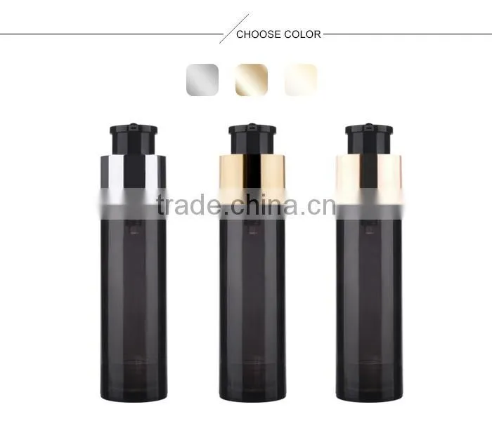 Plastic empty cosmetic 15ml/30ml/50ml airless bottle