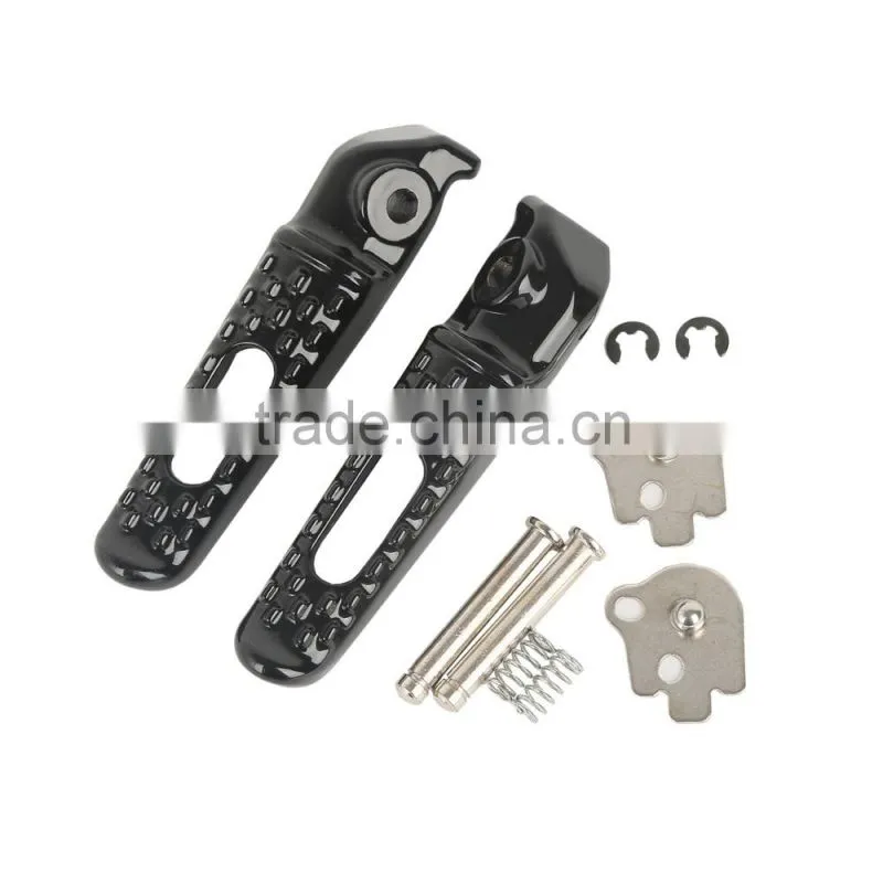 Black Rear Footrests Foot pegs For Honda CBR600RR 03-14 CBR1000RR 04-14 05 07