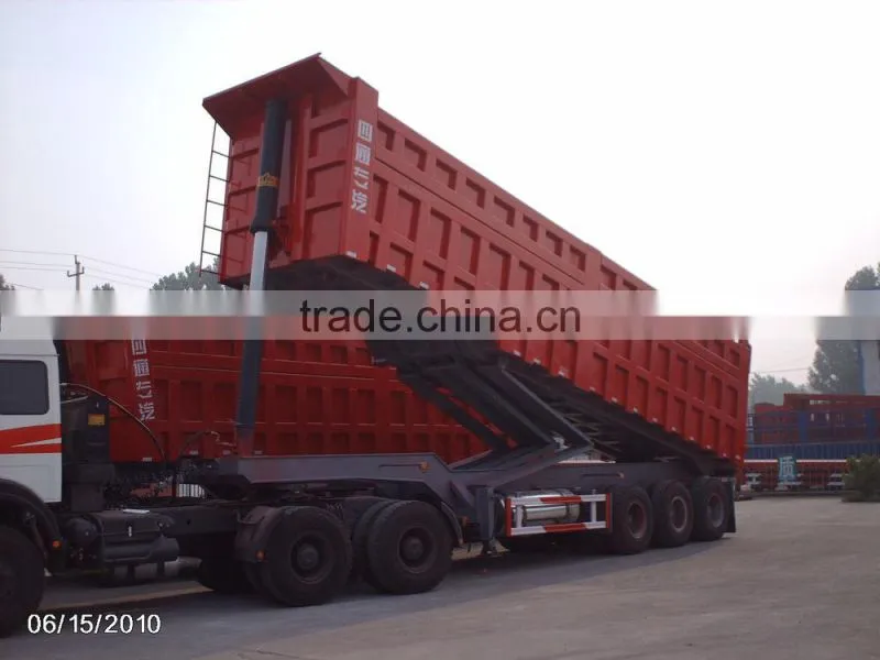 SINOTRUK Side lift new dumping semi trailer / semi trailer for sale / semi-trailer dump truck