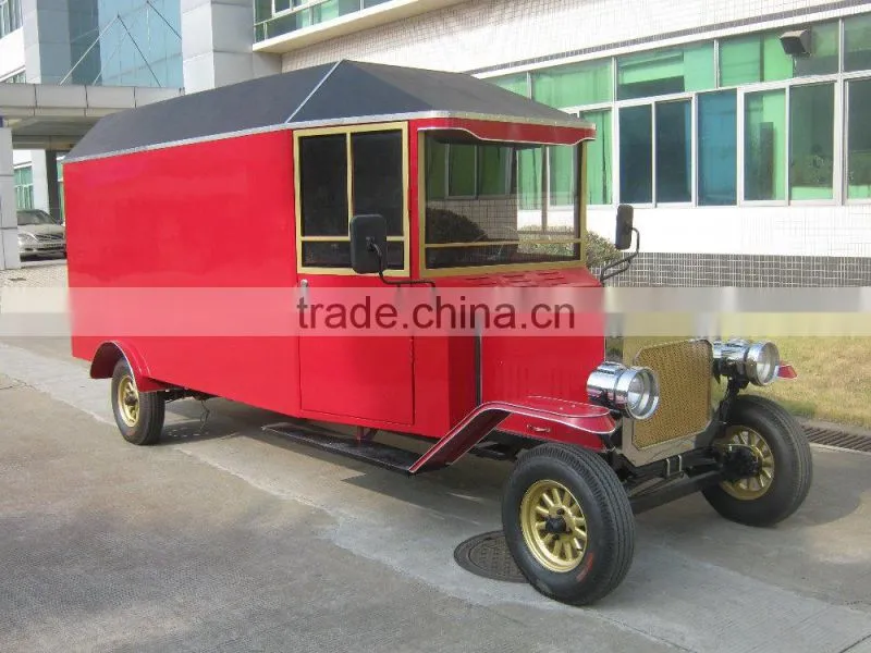 Special design 4 wheel electric food delivery vehicle new model T ice cream car