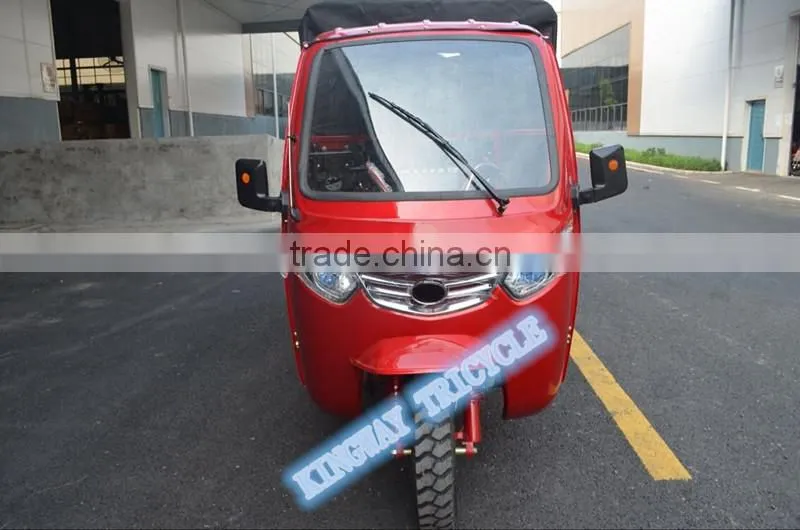 chinese three wheel adult gasoline moped cabin cargo tricycles